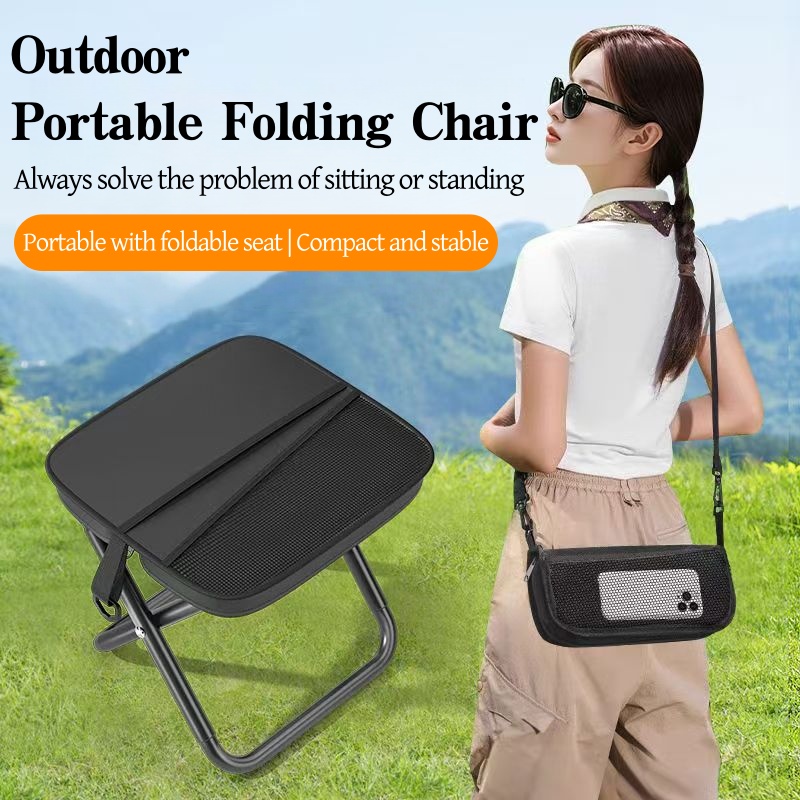 Outdoor Adventure With No Backpack - Silla Plegable Portátil 4Q, Ligera, para
