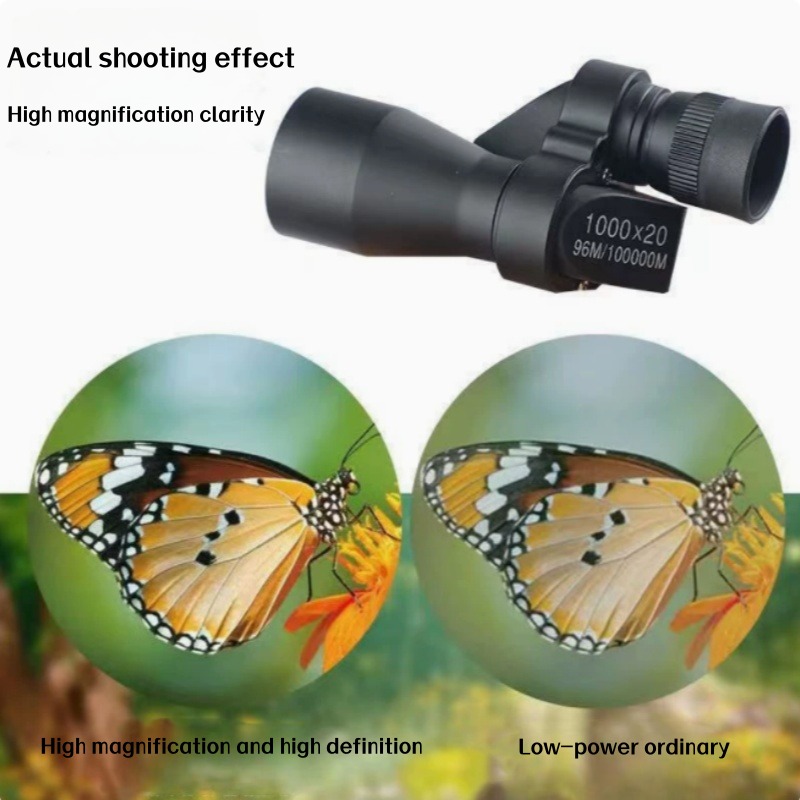 Outdoor Adventure Watches - Telescopio monocular portátil HD con zoom,