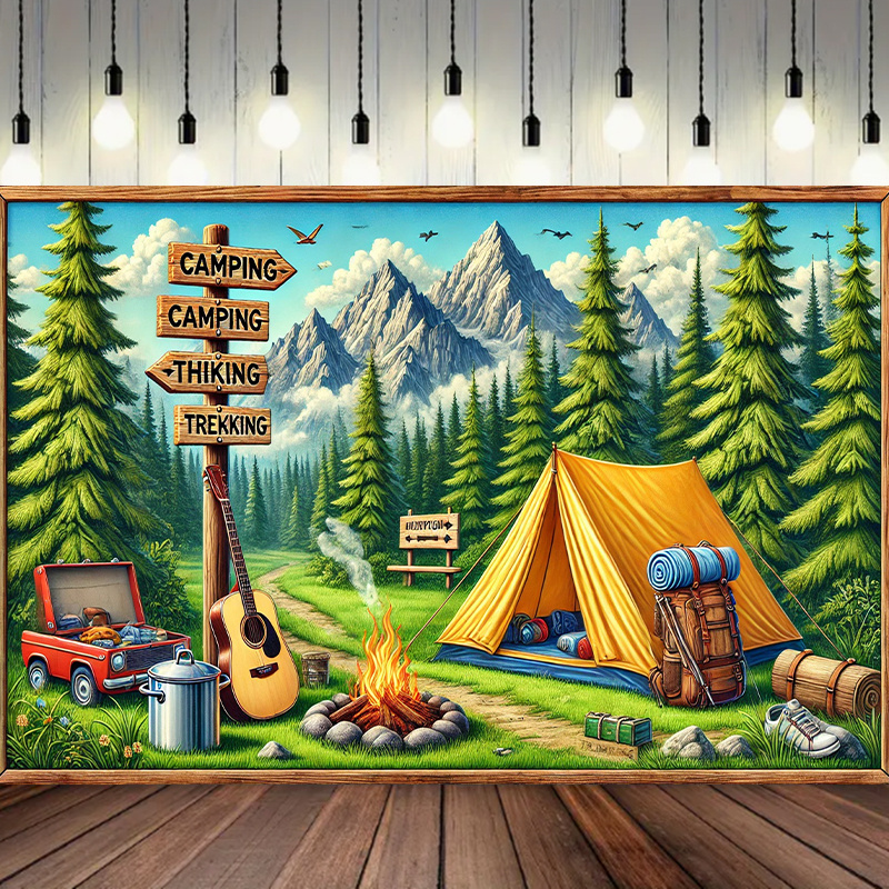 1 fondo para acampar y aventur - Outdoor Adventure Background reseña y precio