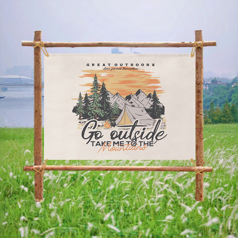 Tapiz Vintage de Aventura y Vi - Outdoor Adventure Background reseña y precio