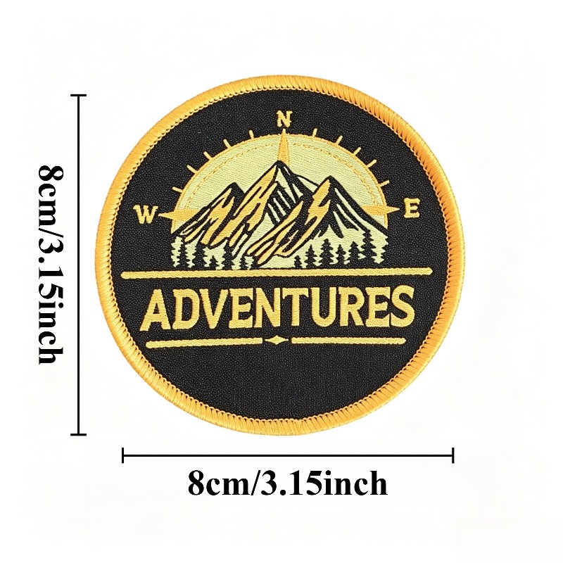 Parche Bordado con Brújula de  - Outdoor Adventure With No Backpack reseña y precio