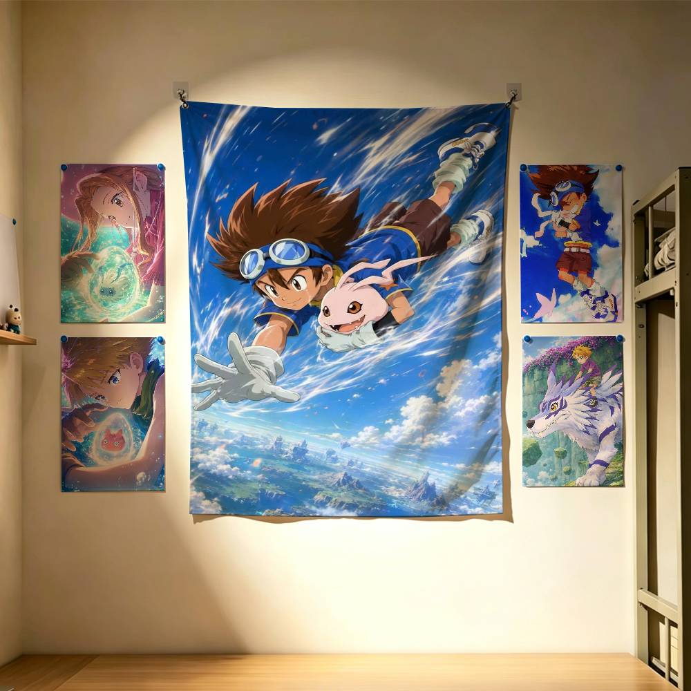 Lindas banderas de Digimon Adv - Outdoor Adventure Background reseña y precio